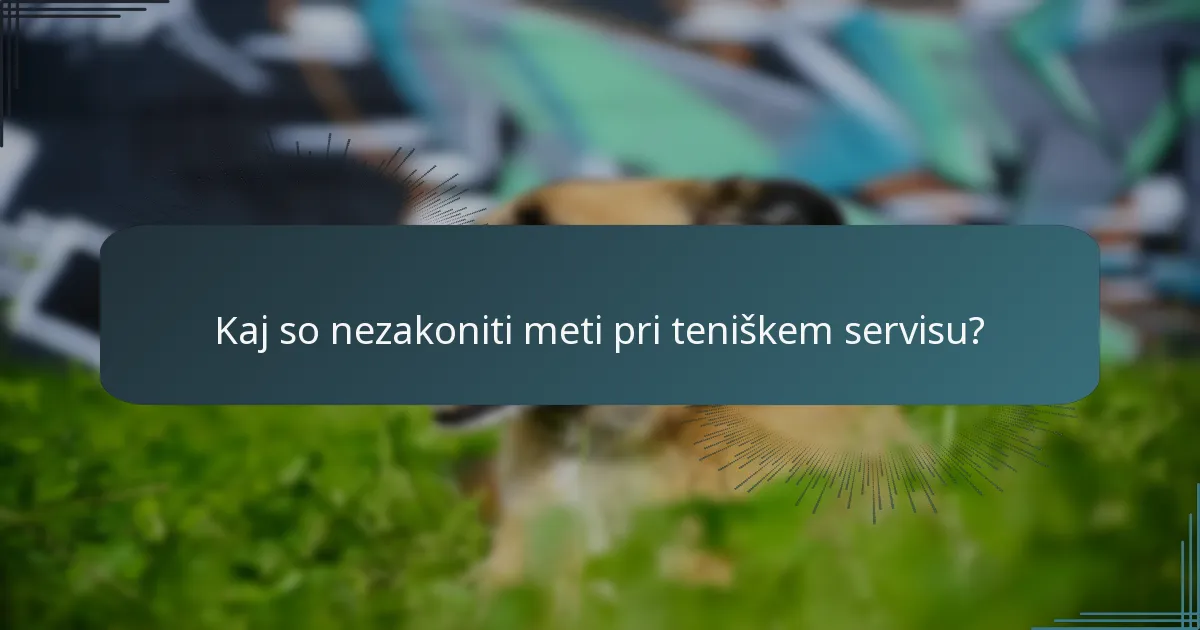 Kako se pravila serviranja razlikujejo med teniškimi formati?