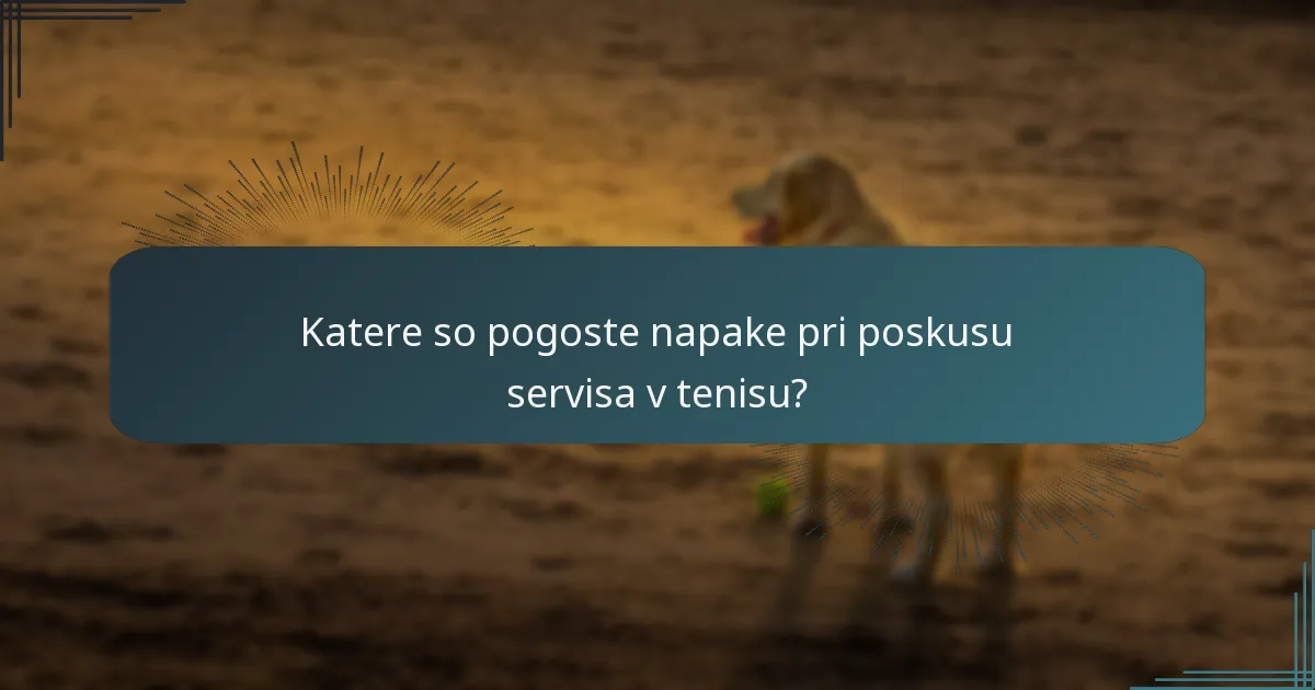 Katere so težave s servisnim časovnikom v tenisu?